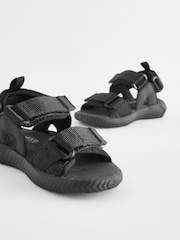 Schwarz - Trekking-Sandalen im Utility-Design - Bild 6 von 6