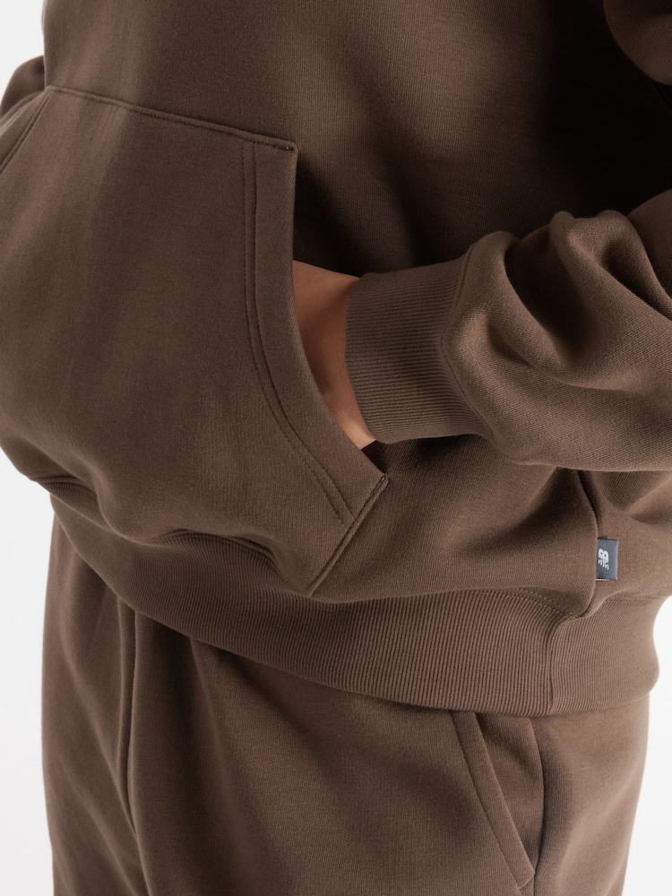 Buy New Balance Brown Womens Graphic Fleece Hoodie from Next Germany