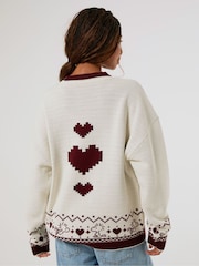 Skinnydip White Peanuts x Snoopy Sweater Knitted Jumper - Image 2 of 4