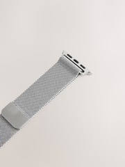 Silver Tone Mesh Watch Strap - Image 6 of 7