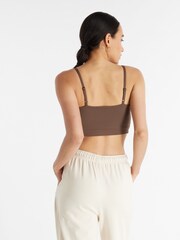 New Balance Brown Relentless Low Impact Bra - Image 2 of 7
