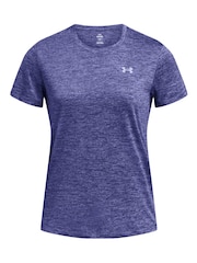 Under Armour Dark Blue Tech Twist Crew Neck T-Shirt - Image 3 of 4