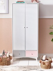 Pink Quinn Kids Double Wardrobe - Image 1 of 6