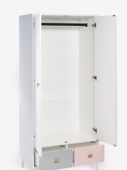 Pink Quinn Kids Double Wardrobe - Image 5 of 6