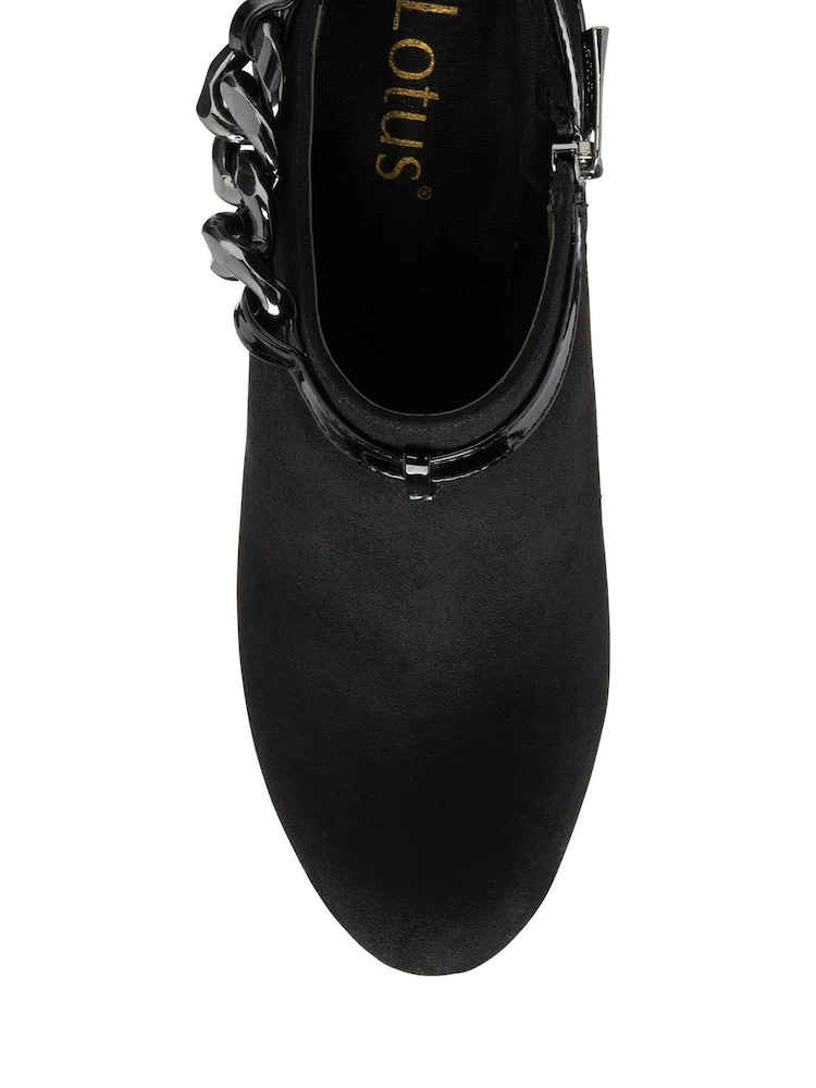Lotus Black Heeled Shoe Boots - Image 4 of 4