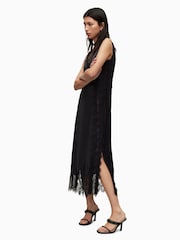 AllSaints Black Mila Dress - Image 4 of 7