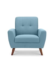 Julian Bowen Blue Monza Compact Retro Chair - Image 2 of 3
