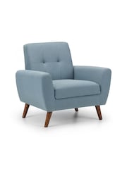 Julian Bowen Blue Monza Compact Retro Chair - Image 3 of 3