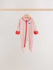 Navy Transport Two Way Zip Sleepsuits 4 Pack - Image 5 of 11