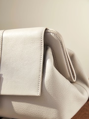 Blanc écru - Pochette en cuir haut de gamme - Image 5 of 7