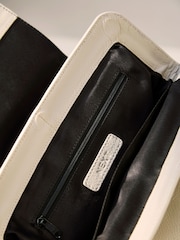Blanc écru - Pochette en cuir haut de gamme - Image 7 of 7