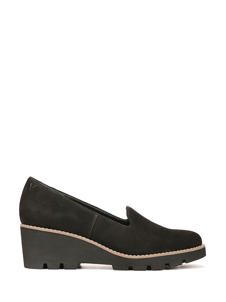 Vionic Willa Suede Slip-ons Wedges - Image 1 of 7