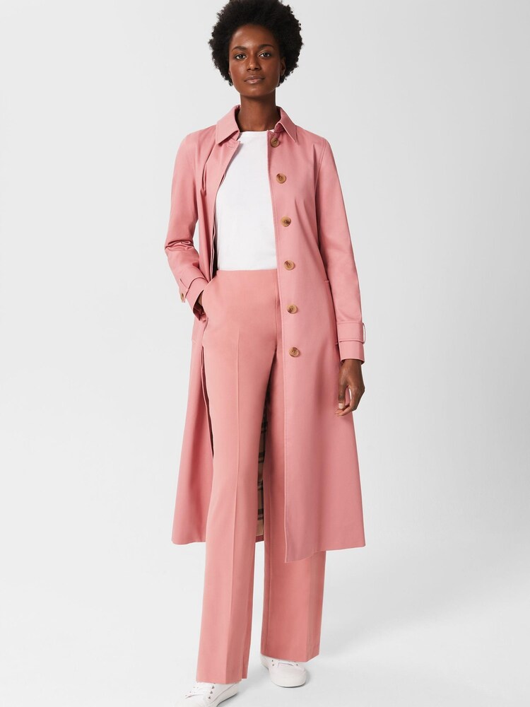 Hobbs Pink Sophie Trench Coat - Image 1 of 4