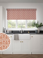 Orange Diamond Geo Made to Measure Roller Blind - Image 1 of 6