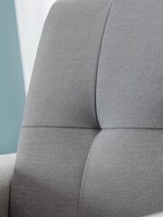 Julian Bowen Grey Monza Compact Retro 3 Seater Sofa - Image 2 of 4