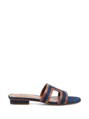 Azul - Dune London inteligentes Loupe Slider Sandals - Imagem 3 de 8