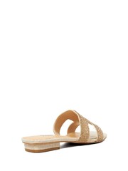 Dourado - Dune London inteligentes Loupe Slider Sandals - Imagem 4 de 6
