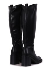 Linzi Black Chicago Black PU High Leg Heeled Boots - Image 4 of 4