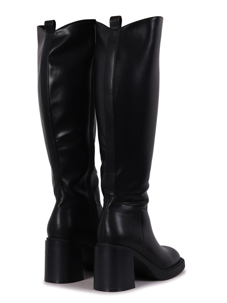 Linzi Black Chicago Black PU High Leg Heeled Boots - Image 4 of 4