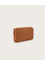 Monsoon Brown Suede Chain Cross-Body Bag - Image 2 of 3