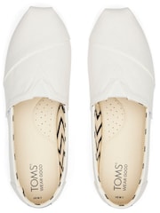TOMS Alpargata Classic Vegan Recycled Cotton Shoes - Image 5 of 9