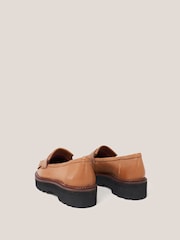 White Stuff Natural Elva Chunky Leather Loafers - Image 3 of 4