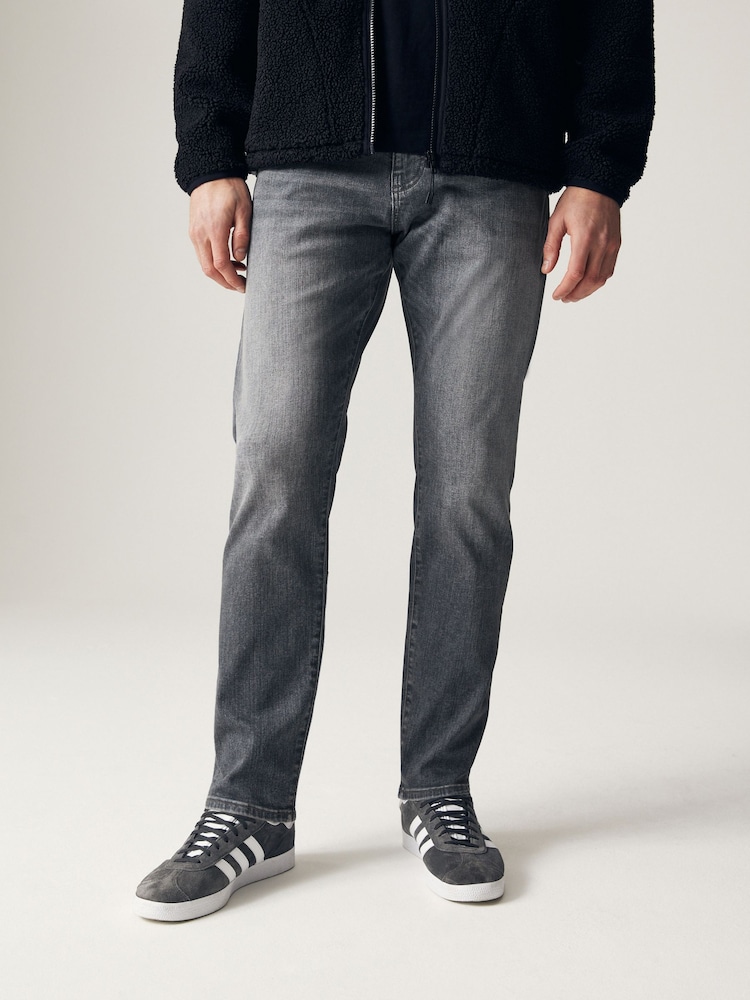 Grey Power Stretch Jeans - Image 1 of 6