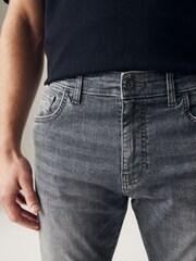 Grey Power Stretch Jeans - Image 3 of 6