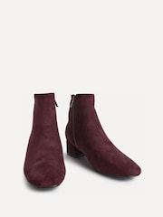أحمر - Linzi Outline Low Block Heeled Ankle Boots - صورة 3 من 5