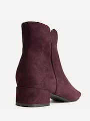 أحمر - Linzi Outline Low Block Heeled Ankle Boots - صورة 4 من 5