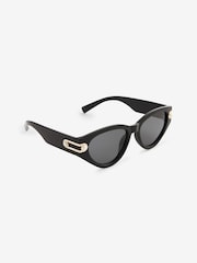 Black Polarized Pearl Cateye Sunglasses - Image 3 of 5