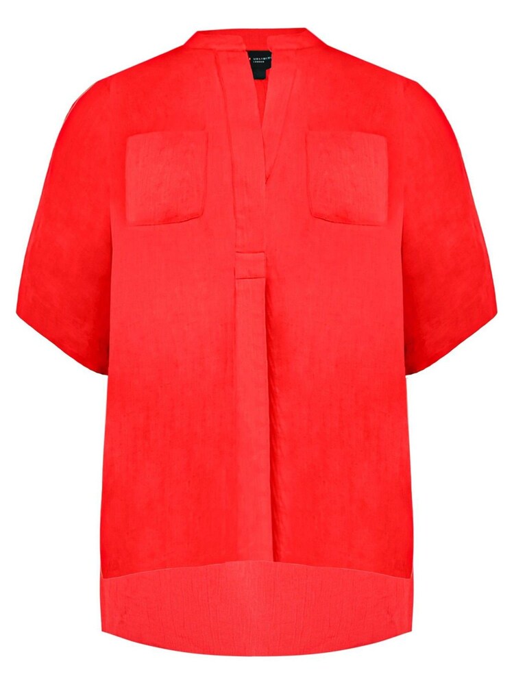 Live Unlimited Curve - Red Highlow Blouse - Image 4 of 4