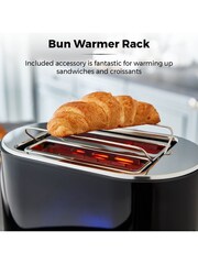 Tower Black Belle 2 Slice Toaster 800W - Image 5 of 8