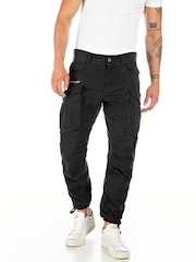 Replay Black Joe Cargo Trousers - Image 1 of 3
