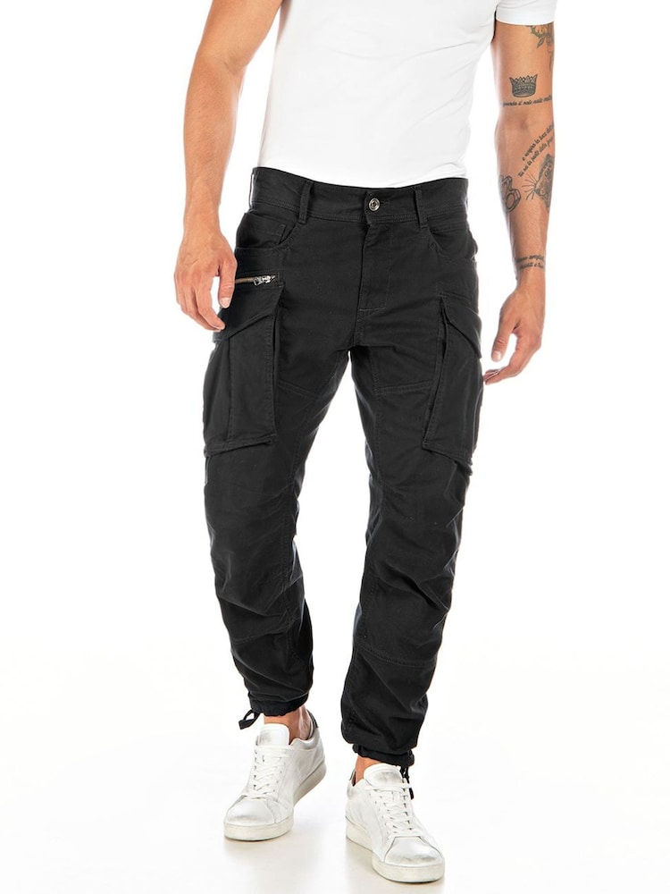 Replay Black Joe Cargo Trousers - Image 1 of 3