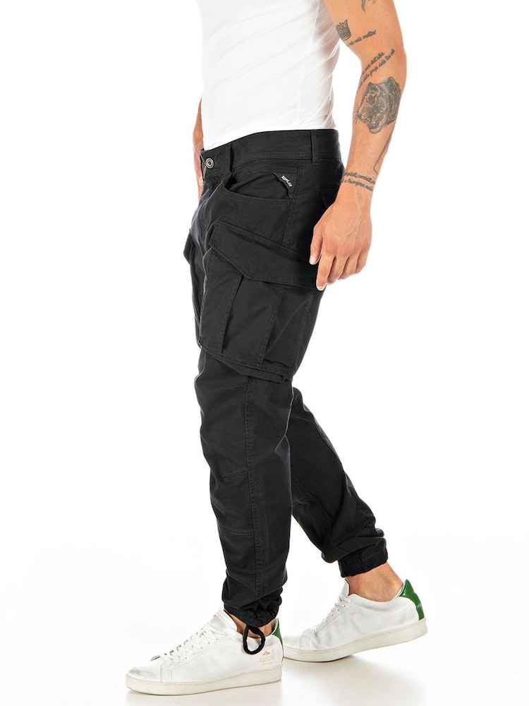 Replay Black Joe Cargo Trousers - Image 3 of 3 Replay Black Joe Cargo Trousers - Image 3 of 3
