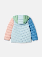 Joules Girls' Kinnaird Pink Showerproof Padded Coat - Image 2 of 5
