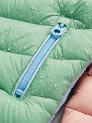 Joules Girls' Kinnaird Pink Showerproof Padded Coat - Image 4 of 5