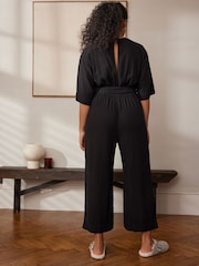 Black Jumpsuit With Linen - Image 4 of 9