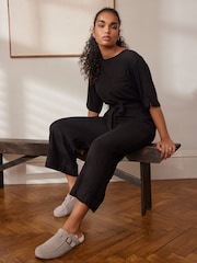 Black Jumpsuit With Linen - Image 9 of 9