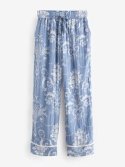 Laura Ashley Blue Josette Print Textured 100% Cotton Cami Pyjamas - Image 10 of 11