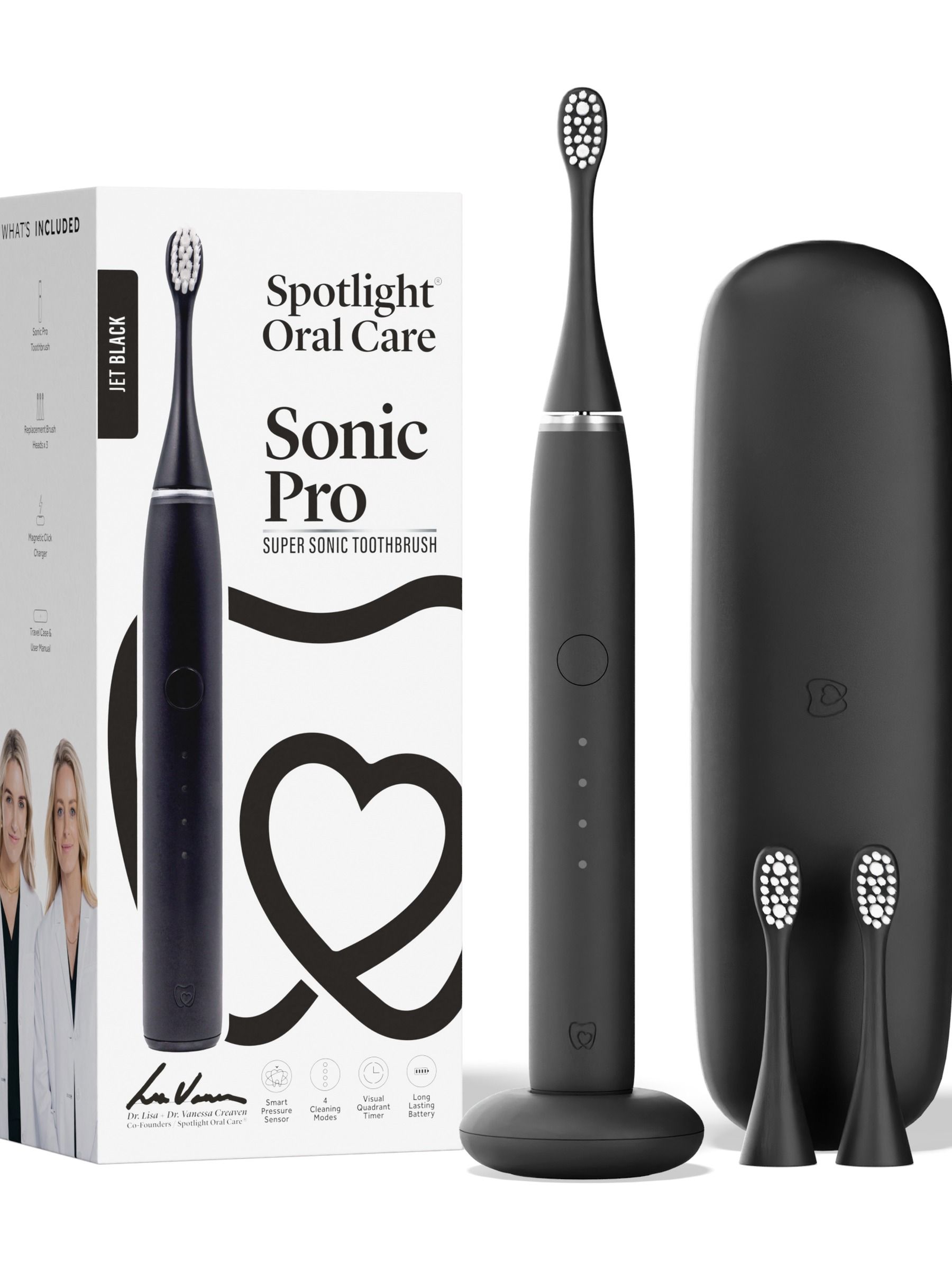 Spotlight Oral Care Sonic Pro Toothbrush - Jet Black - Image 5