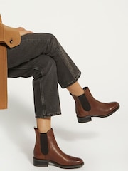 Dune London Natural Panoramic Classic Chelsea Boots - Image 1 of 5