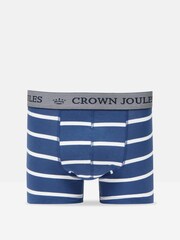Joules Crown Joules Blue Tennis Pack of Two Cotton Boxers - Image 2 of 4