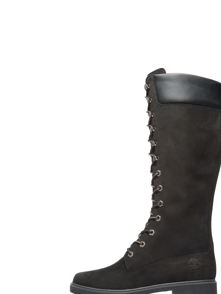 Timberland 14 Inch Premium Black Boots - Image 3 of 9