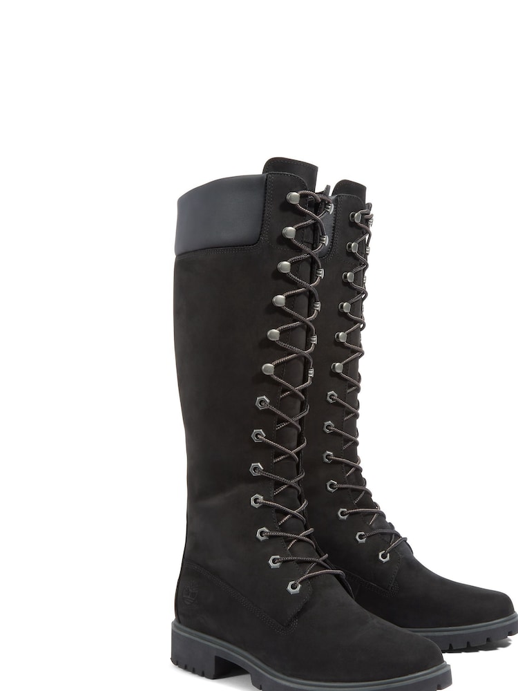 Timberland 14 Inch Premium Black Boots - Image 5 of 9