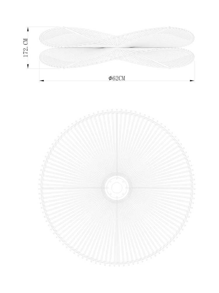 Natural Tahiti Wave Easy Fit Lamp Shade - Image 6 of 6
