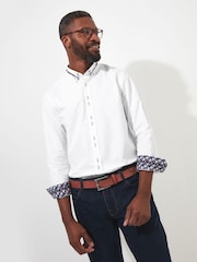 Joe Browns White Cool 100% Cotton Collar Shirt - Image 1 of 5