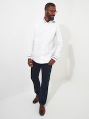 Joe Browns White Cool 100% Cotton Collar Shirt - Image 3 of 5