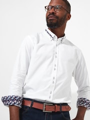 Joe Browns White Cool 100% Cotton Collar Shirt - Image 4 of 5